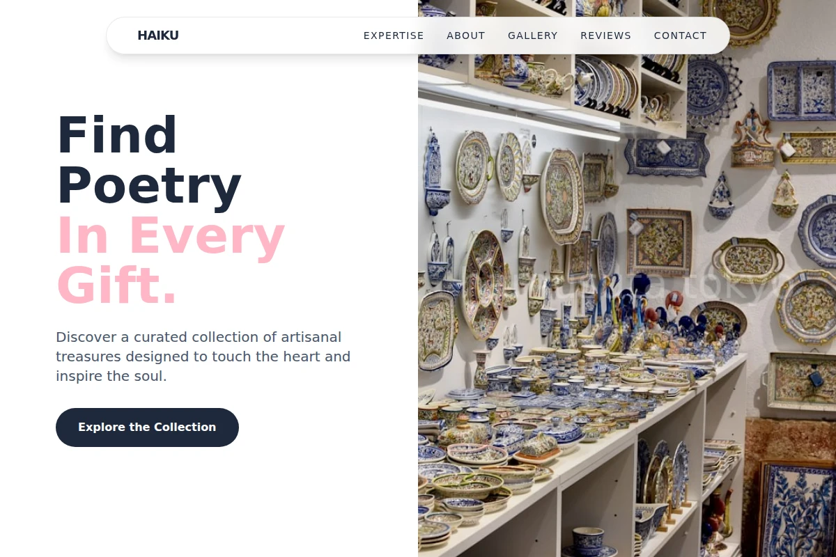 Haiku Gift Shop