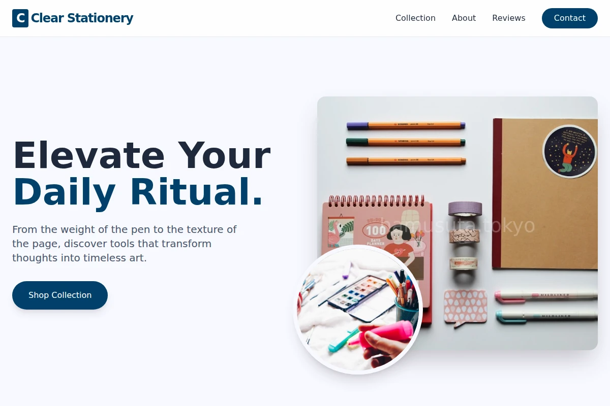 Clear Stationery